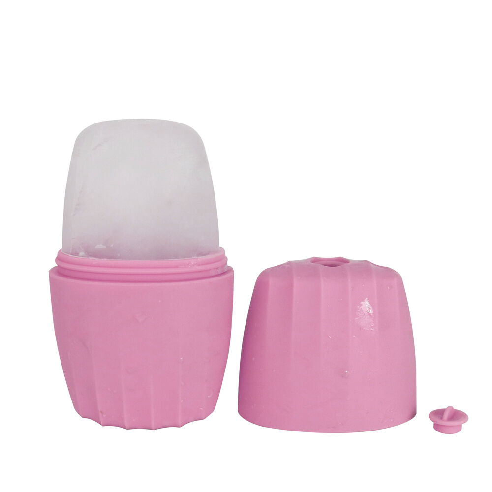 2PK Wicked Sista Silicone Facial Ice Roller Face Massager 6.5x15cm - Pink