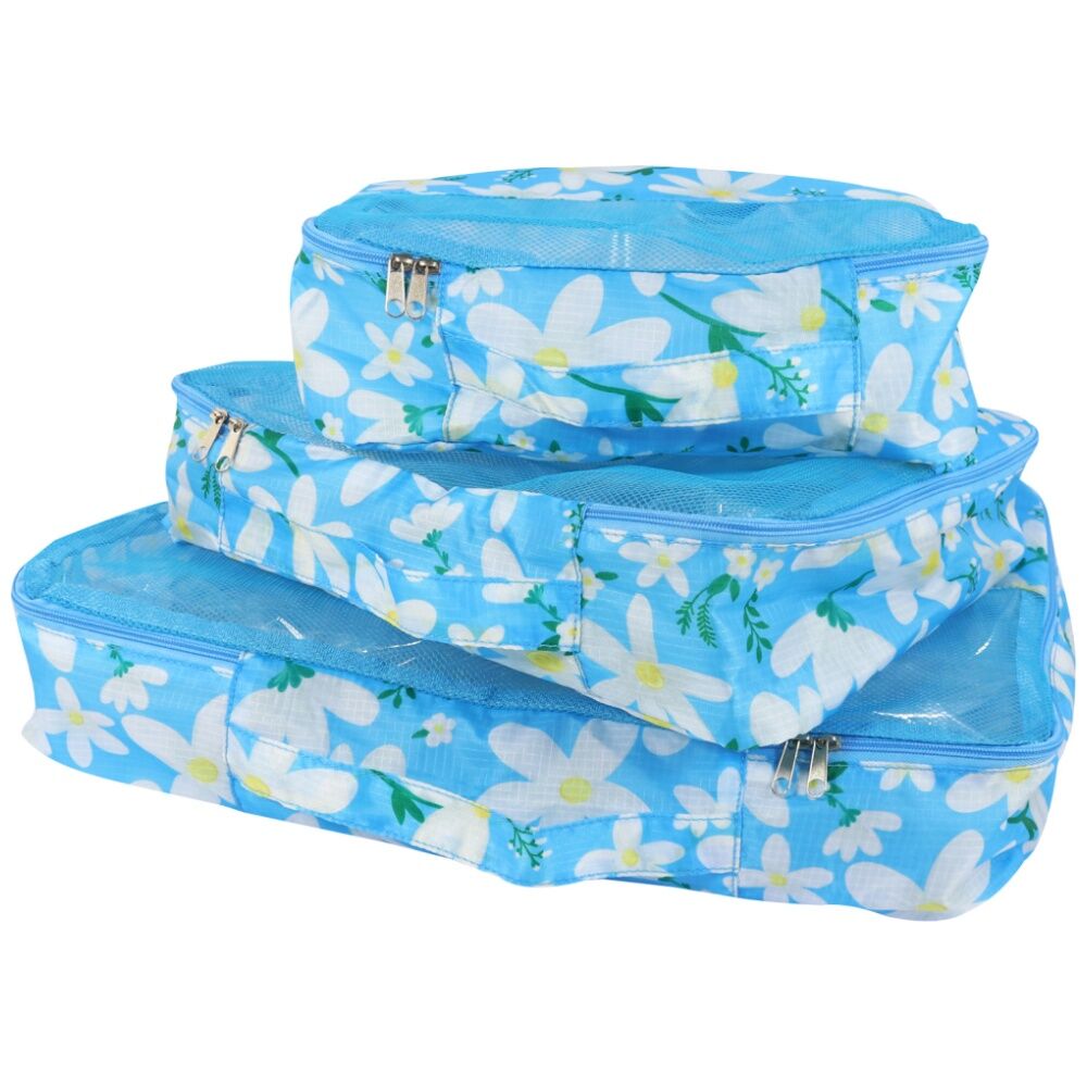 2x 3pc Wicked Sista Packing Cells Trio Daisy Small/Med/Large Mesh Bags
