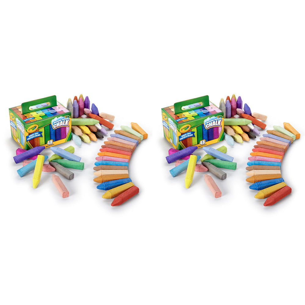 96pc Crayola Washable Sidewalk Chalk 3+