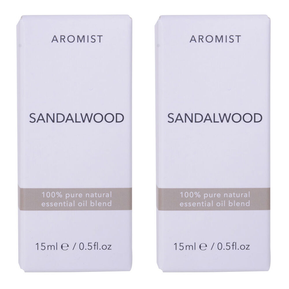 2PK Gibson Gifts Aromist Oil Aromatherapy 15ml - Sandalwood Scent