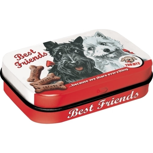 2PK Nostalgic Art Mint Box 6cm Best Friends Fresh Breath Hard Candy