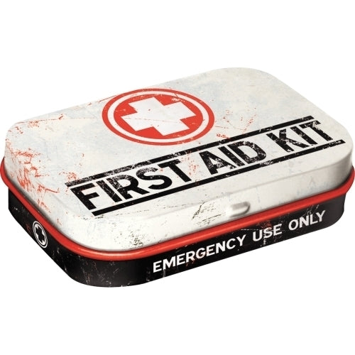 2PK Nostalgic Art Mint Box 6cm Metal Tin First Aid Kit Fresh Breath