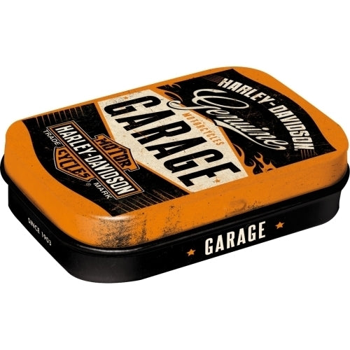 2PK Nostalgic Art 6cm Mint Tin Box Harley-Davidson Genuine Garage Hard Candy