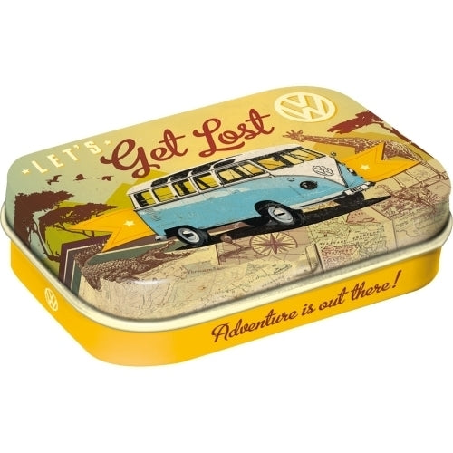 2PK Nostalgic Art 6cm Mint Tin Box VW Get Lost Fresh Breath Hard Candy Mints