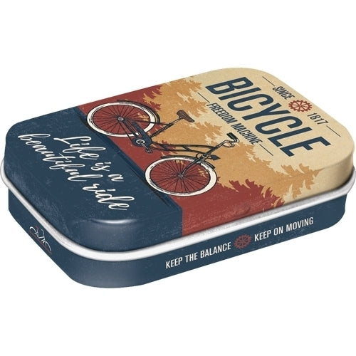 2PK Nostalgic Art 6cm Mint Tin Box Bicycle Beautiful Ride Hard Candy
