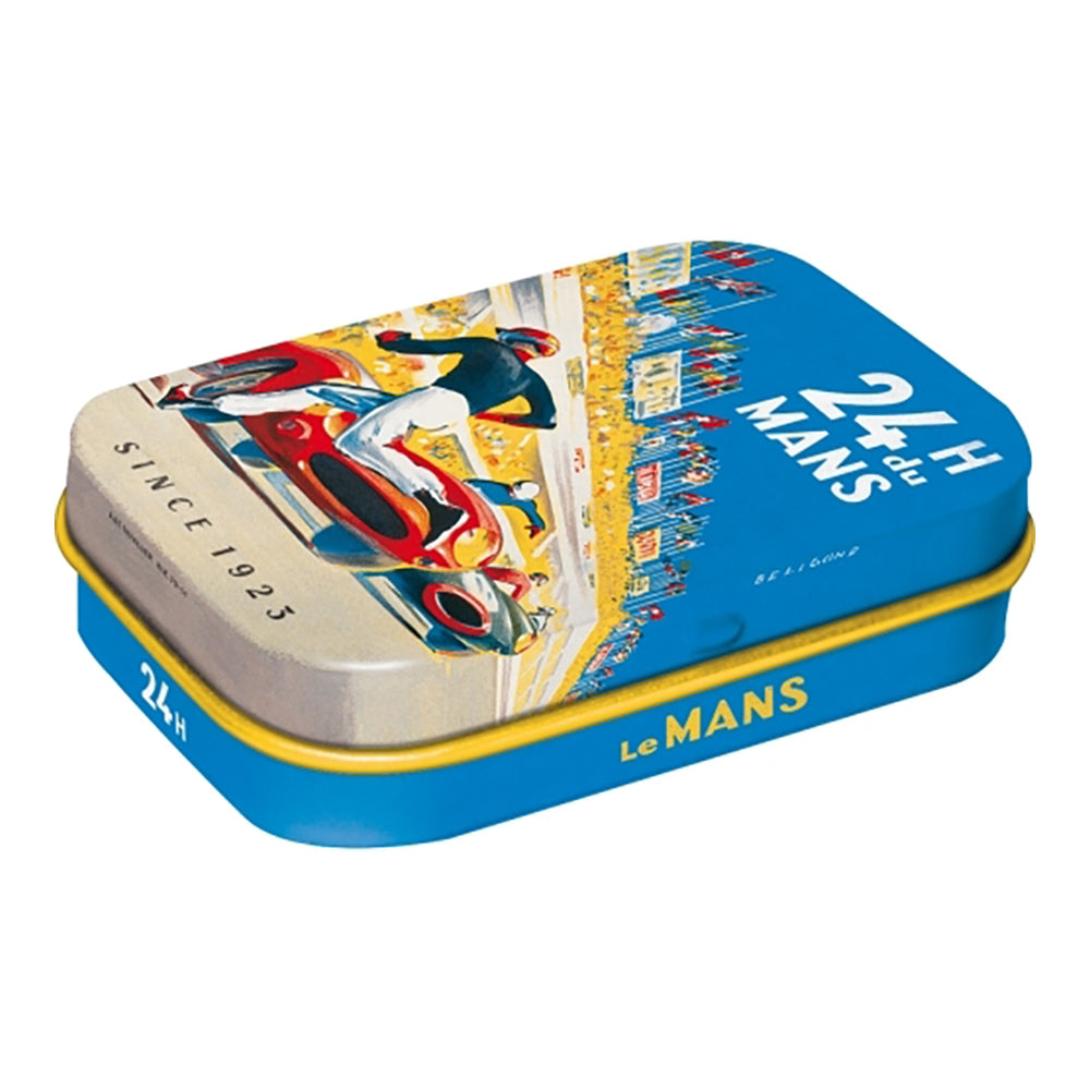 2PK Nostalgic Art 4x6cm Mint Trinket Box 24h Le Mans Racing Poster - Blue