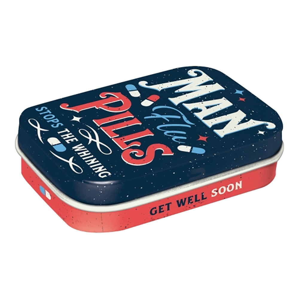2PK Nostalgic Art 4x6cm Mint Trinket Box Ford Man Flu Pills