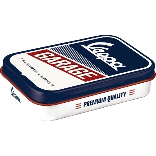 2PK Nostalgic Art 10cm Mint Tin Box XL Vespa Garage Fresh Breath Hard Candy