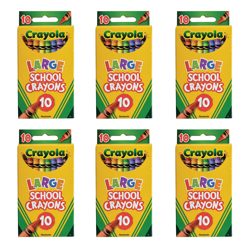60pc Crayola Kids/Childrens Creative Large School Crayons 36m+