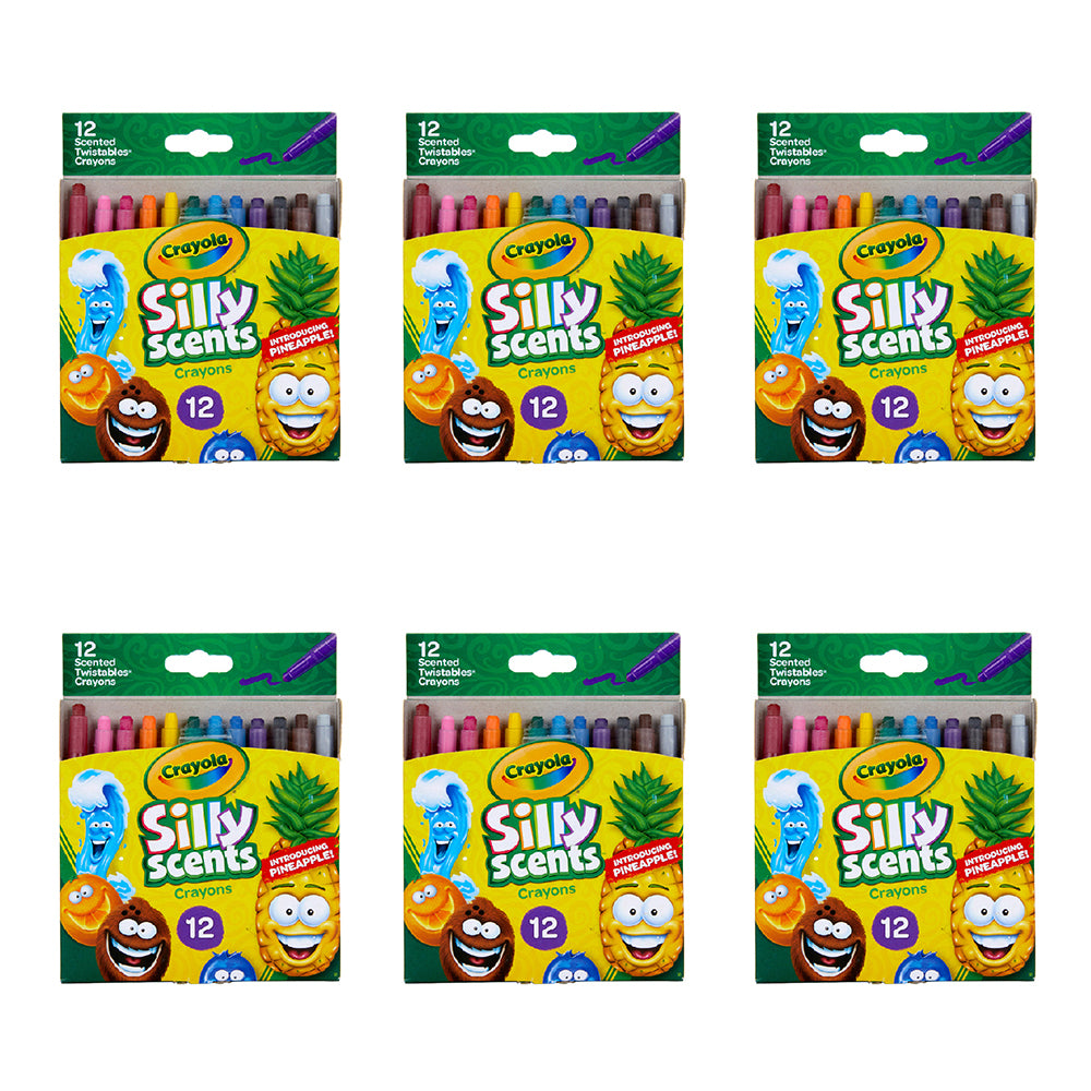 72pc Crayola Kids/Childrens Creative Silly Scents Mini Twist Crayons 36m+