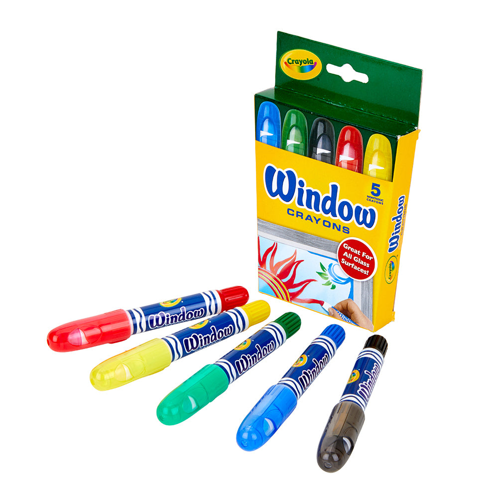 2x5pc Crayola Kids/Childrens Creative Washable Window Crayons