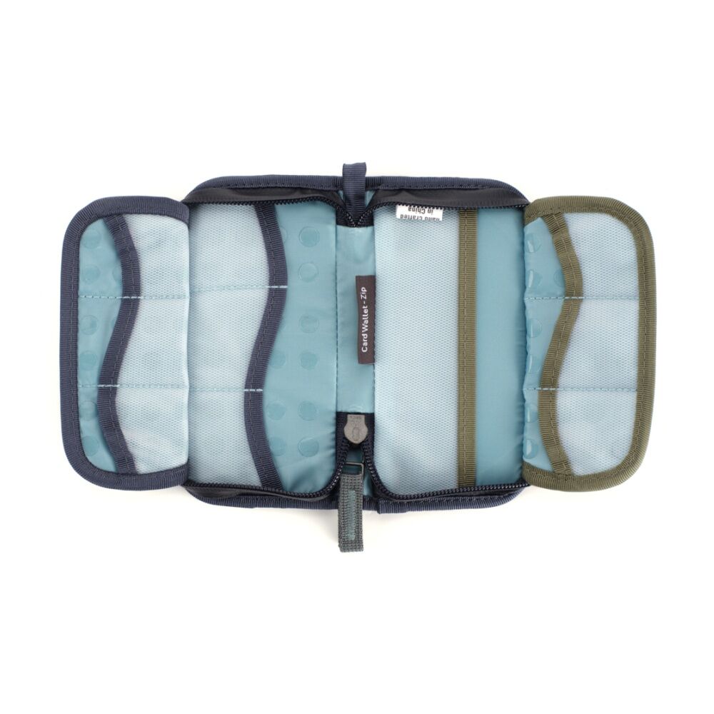Shimoda Card Wallet Zip Protective Memory Storage Splashguard - Blue
