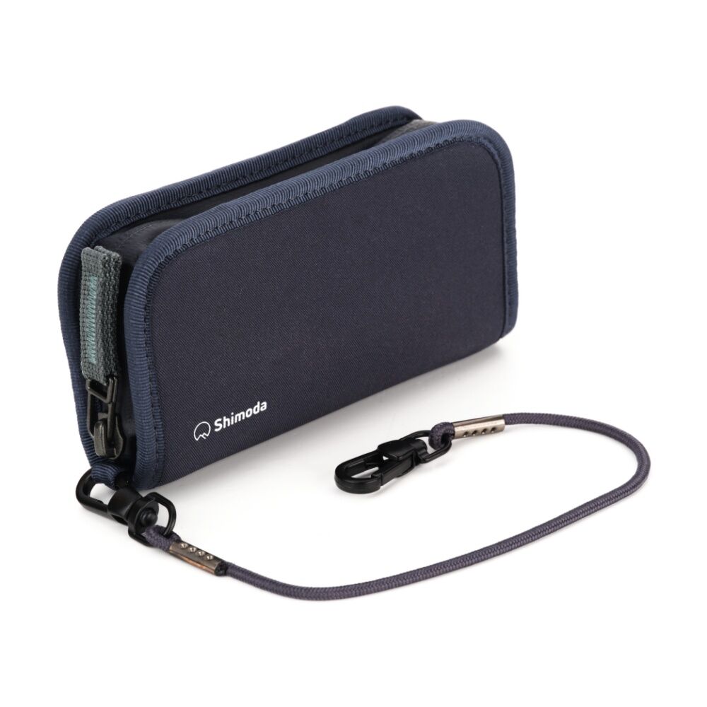 Shimoda Card Wallet Zip Protective Memory Storage Splashguard - Blue