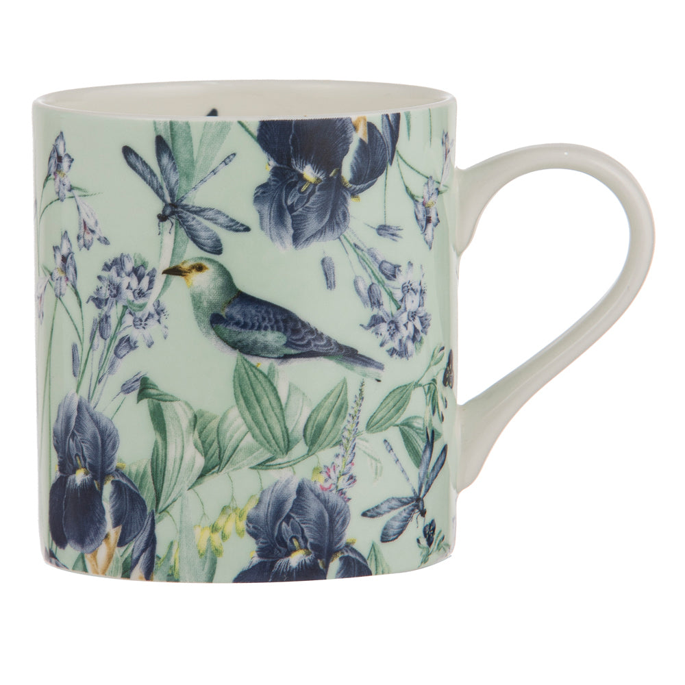 6PK Ashdene Iris Garden Fine Bone China Coffee/Tea Mug - Mint