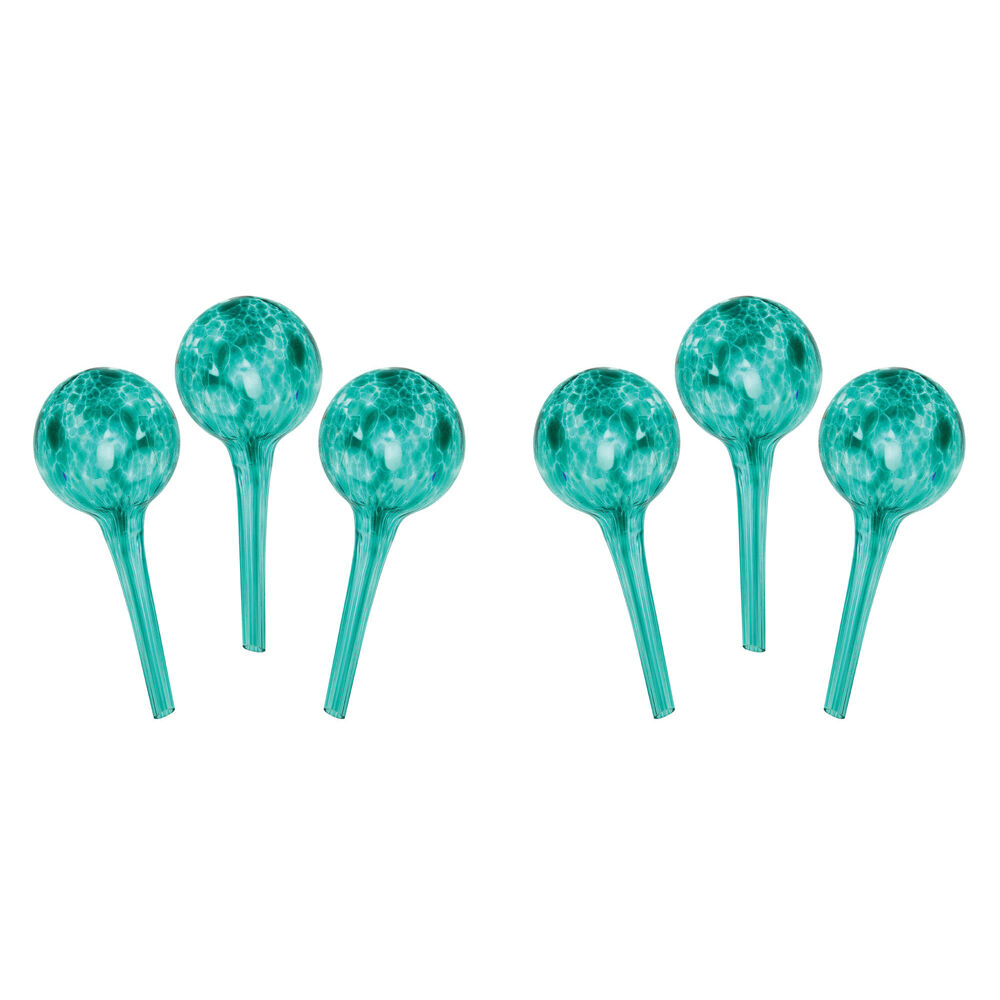 6pc Annabel Trends Plant Water Globe Set 21.5cm - Green