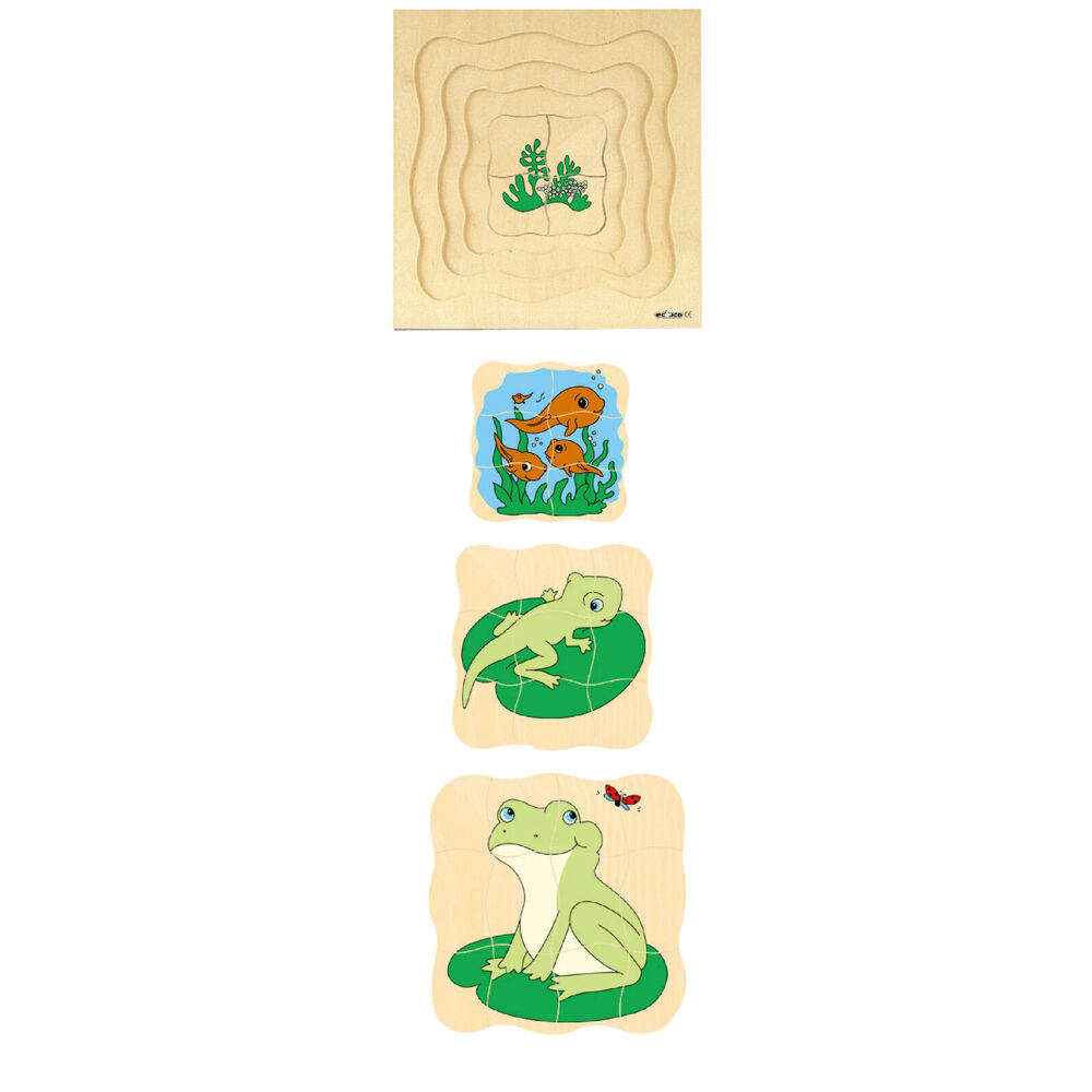 31pc Educo Multilayer Puzzle - Grow Up Frog Educational Kids/Children 3y+