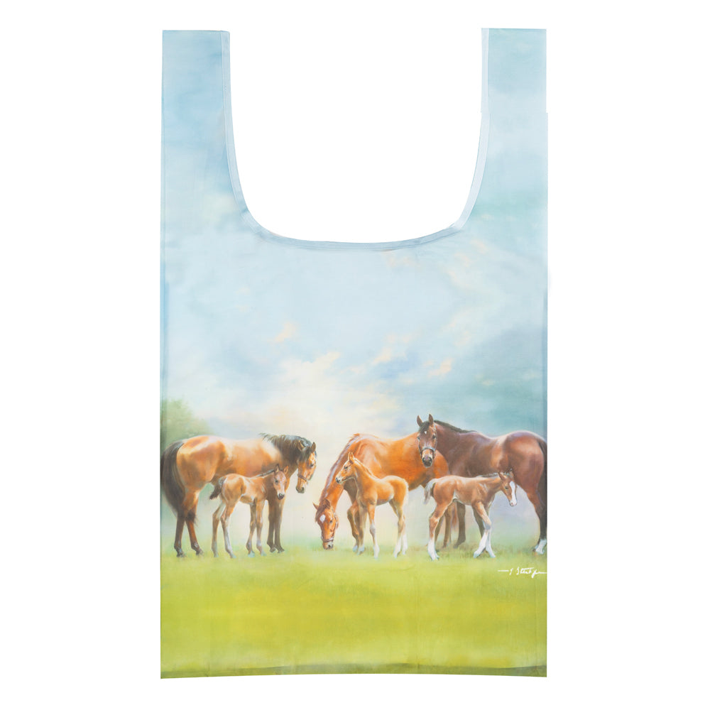 3PK Ashdene Mares & Foals Paddock RPET Reusable Tote Shopping Bag