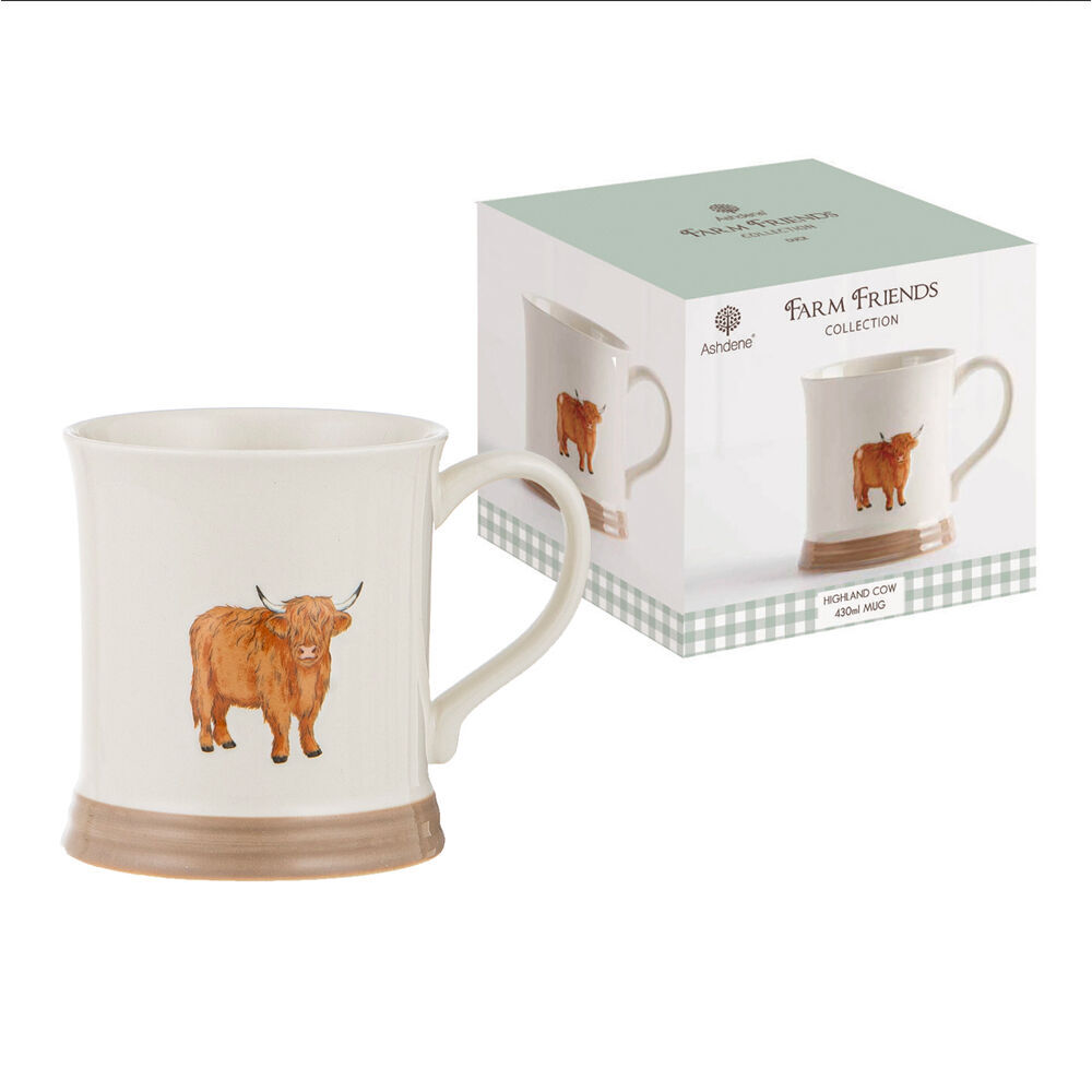 4PK Ashdene Farm Friends Coffee Mug Drinkware 430ml/13cm - Assorted