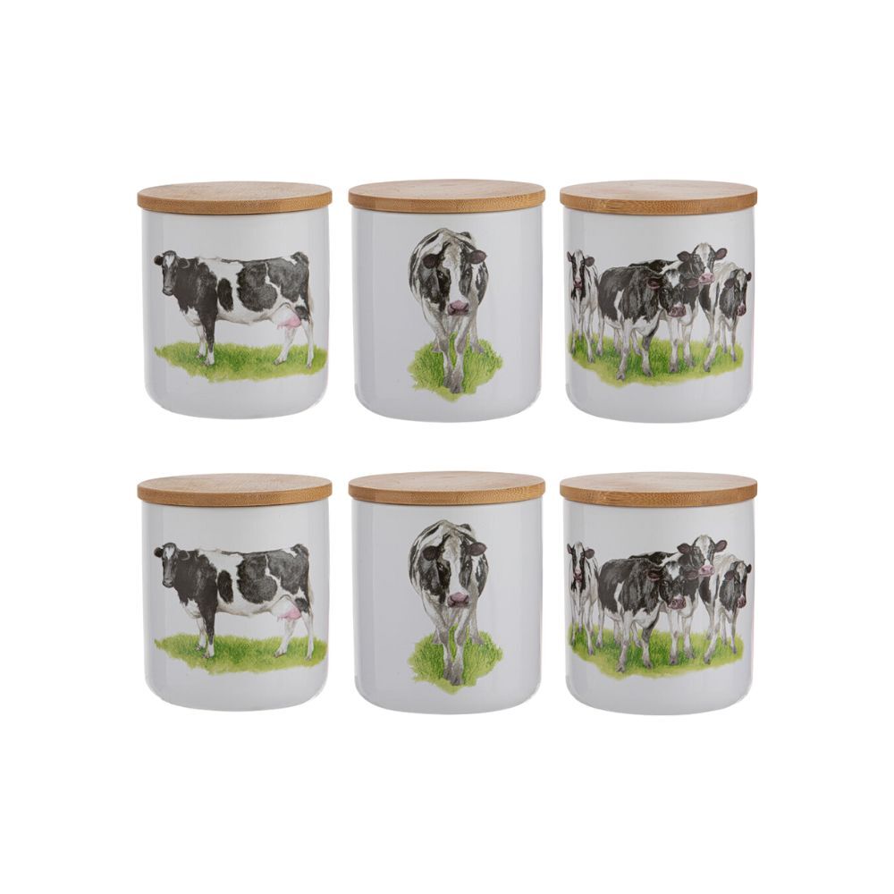 2x 3pc Ashdene Meet The Girls Round Food Storage Canister 10.5x12cm