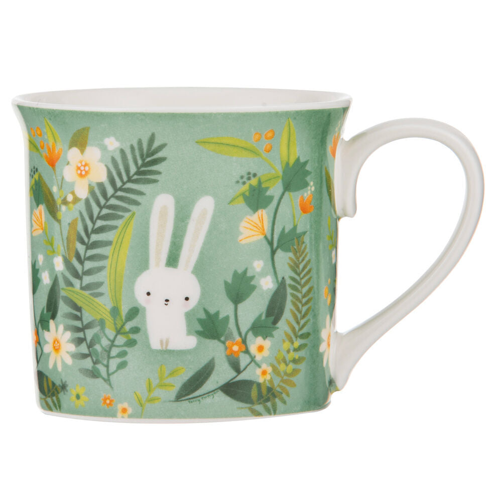 4PK Ashdene Playful Bunnies Beverage Mug Drinkware Assorted