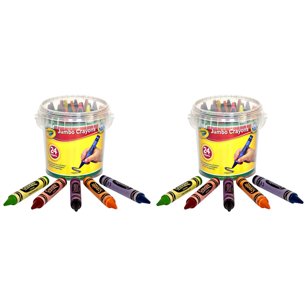 48pc Crayola First Jumbo Crayons In Storage Tub Kids 2y+