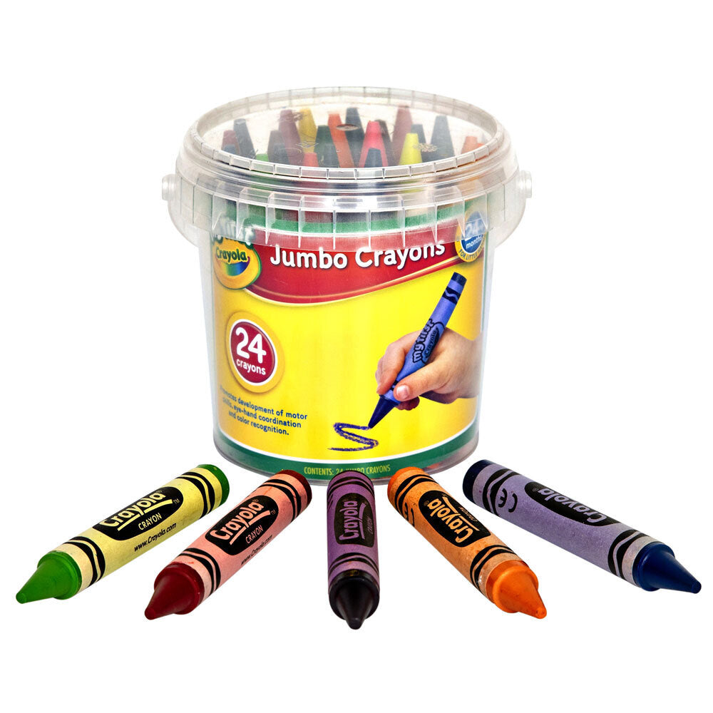 48pc Crayola First Jumbo Crayons In Storage Tub Kids 2y+