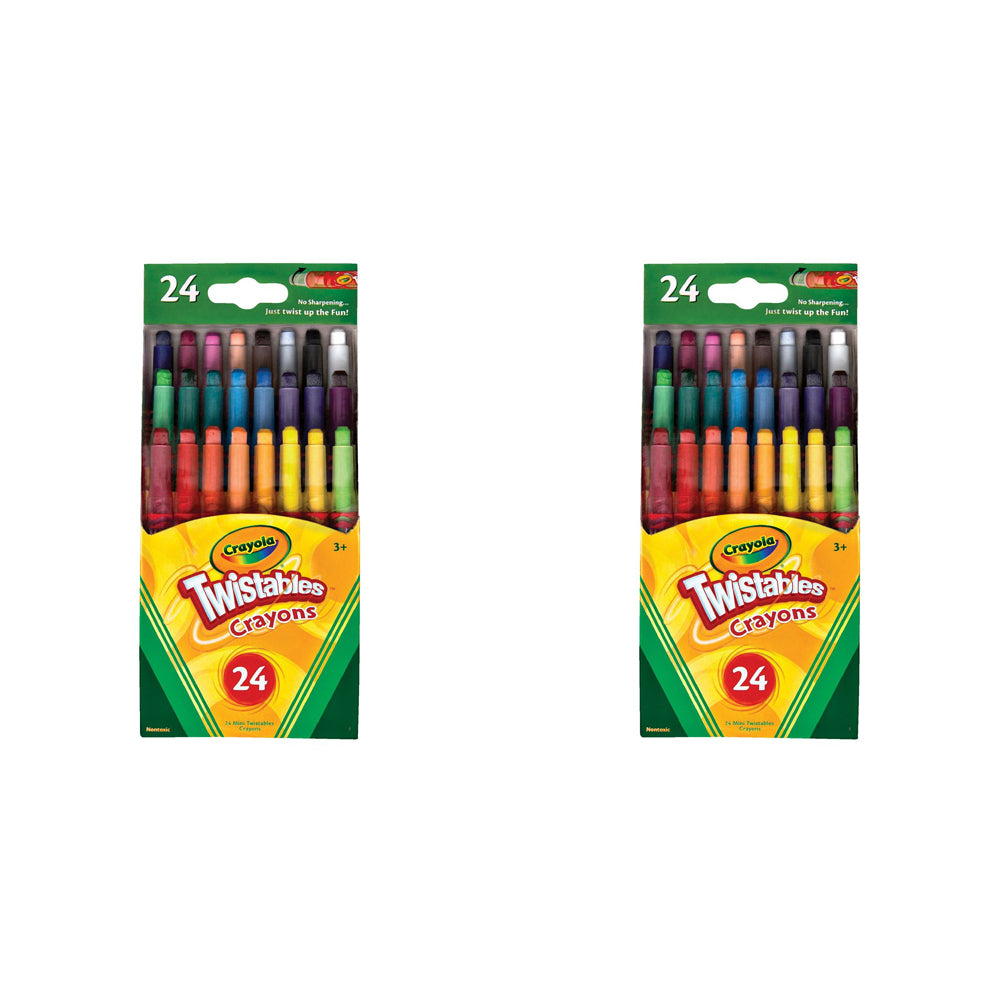 48pc Crayola Mini Twistables Crayons Kids 3y+
