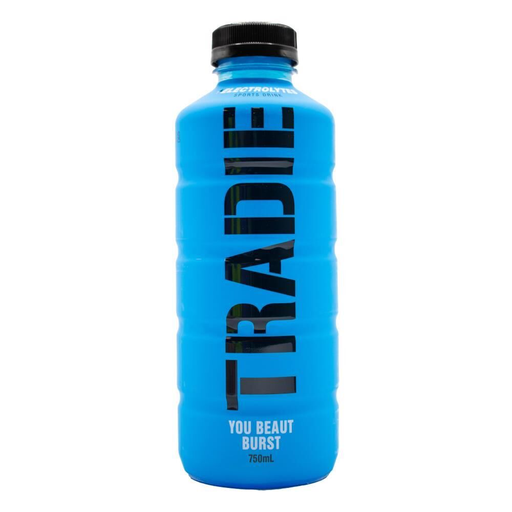 12PK Tradie Electrolytes 750ml Sports Beverage Drink - You Beaut Burst