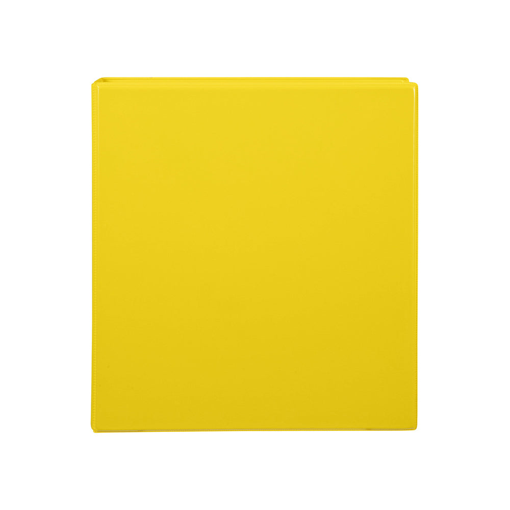 6PK Marbig PP Clearview 2 D-Ring 38mm A4 Insert Binder File Organiser - Yellow
