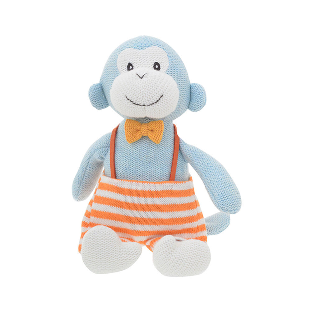 2pc Gibson Gifts Rollie Pollie Max Monkey/Eddie Elephant PlushToy 20cm Combo Set