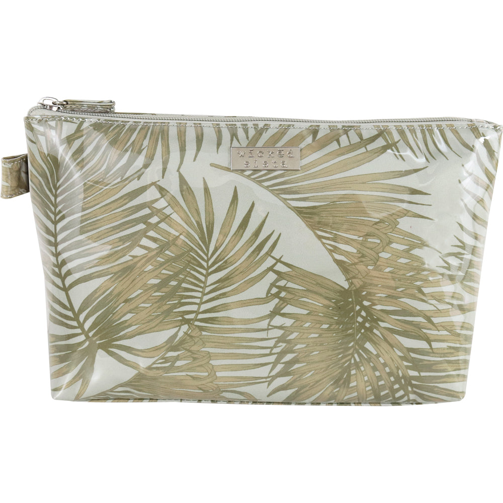 2PK Wicked Sista Golden Tropics Women's Luxe Cosmetic Bag Large