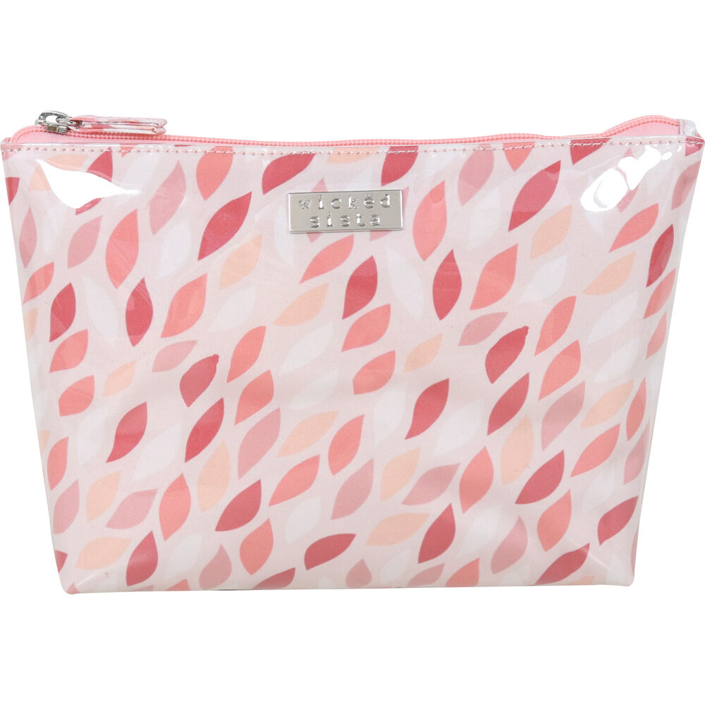 2PK Wicked Sista Coral Leaves Medium Soft A-Line Cosmetic Bag 27x17.5cm