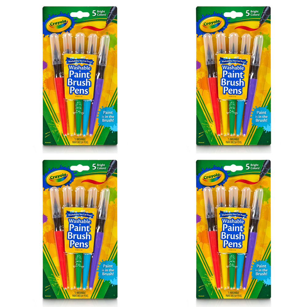 20pc Crayola Washable Paint Brush Pens Kids 3y+