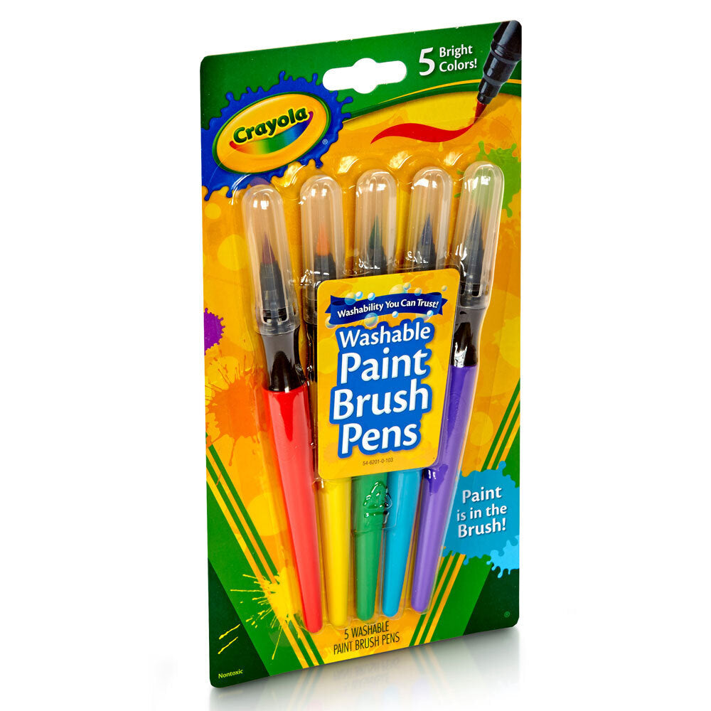 20pc Crayola Washable Paint Brush Pens Kids 3y+