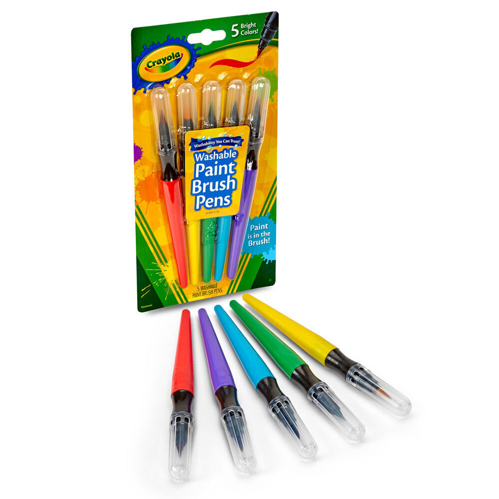 20pc Crayola Washable Paint Brush Pens Kids 3y+
