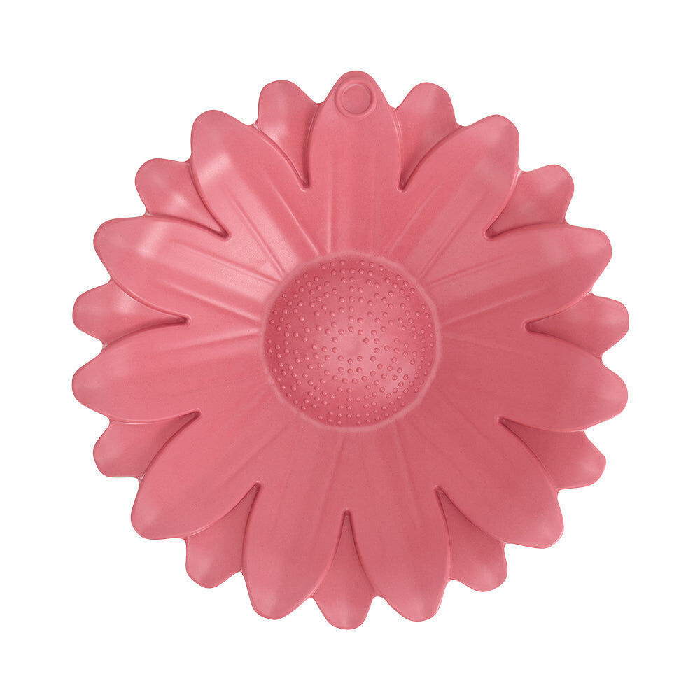 2PK Annabel Trends Bamboo Bird Bath Sunflower w/ Iron Stand 60cm Pink