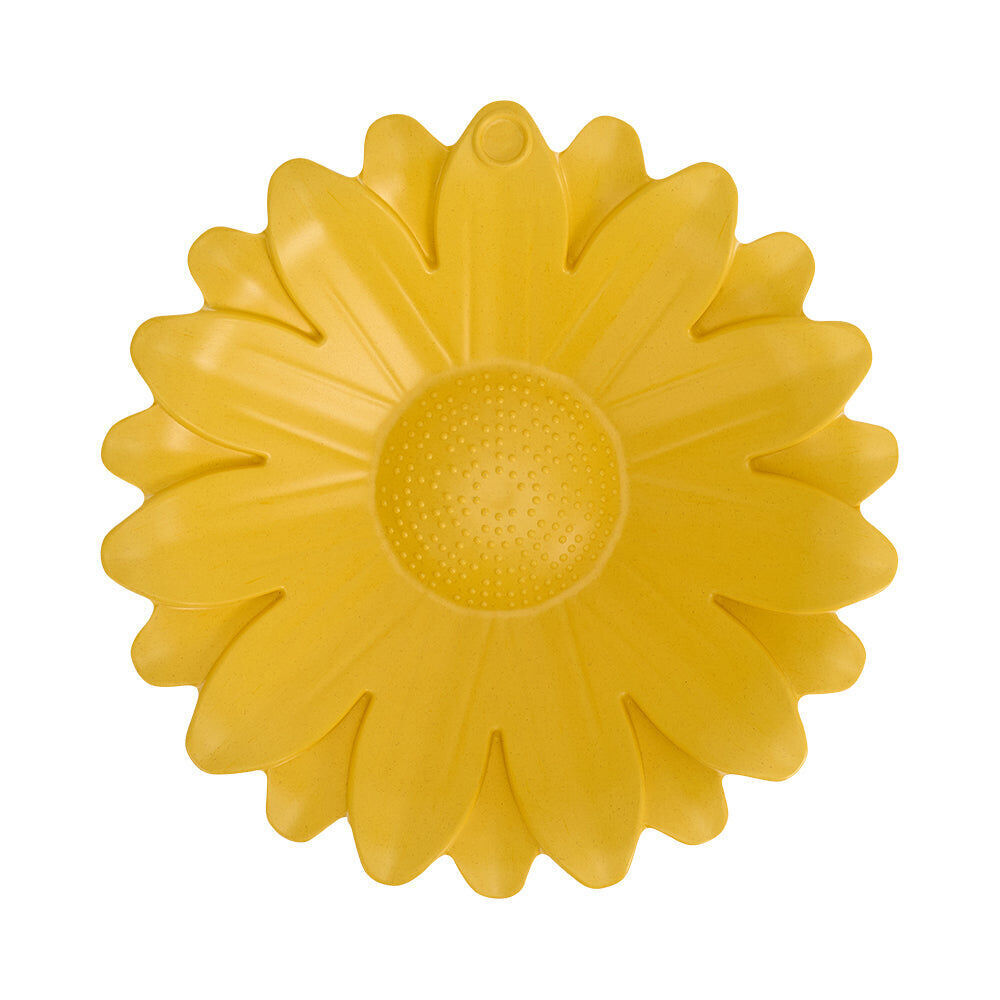 2PK Annabel Trends Bamboo Bird Bath Sunflower w/ Iron Stand 60cm Yellow