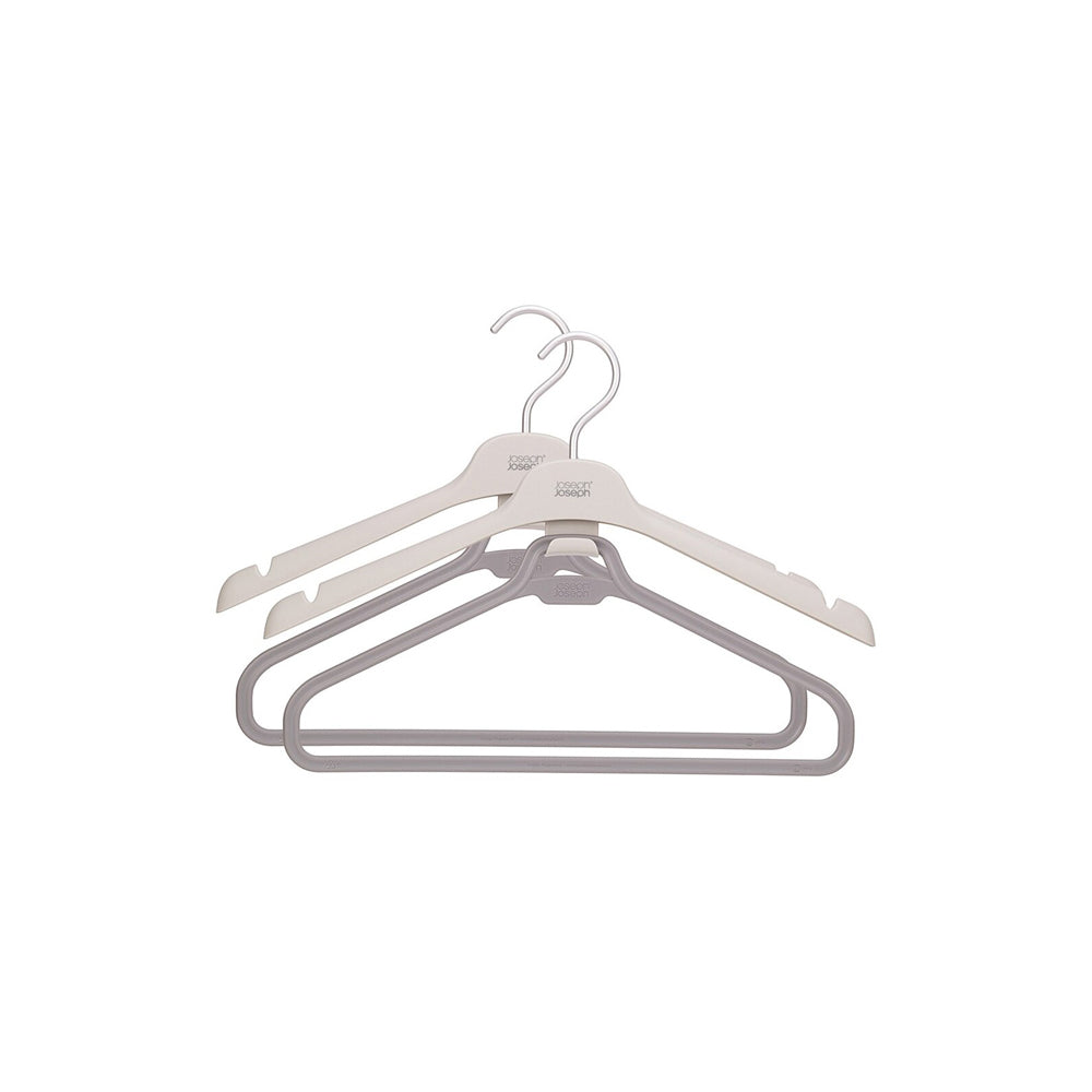 2x 2pc Joseph Joseph Orderly Suit & Coat Wardrobe Hanger Ecru