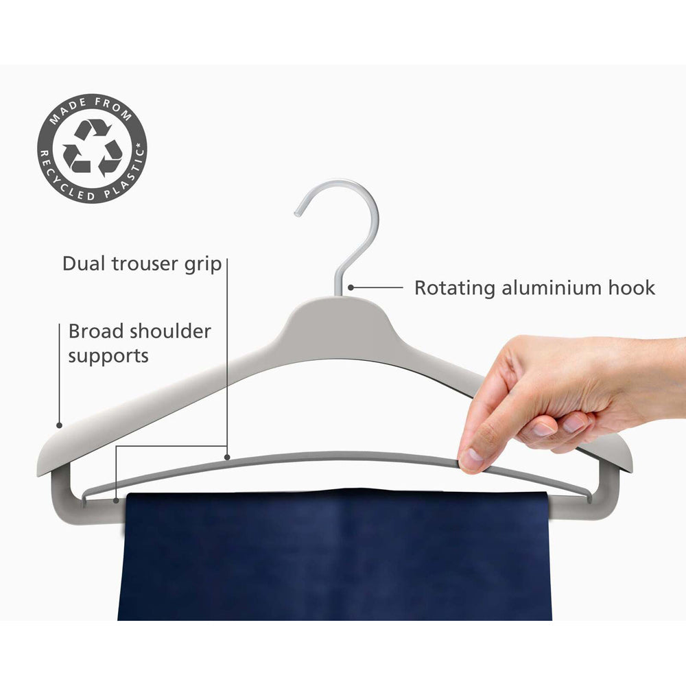 2x 2pc Joseph Joseph Orderly Suit & Coat Wardrobe Hanger Ecru