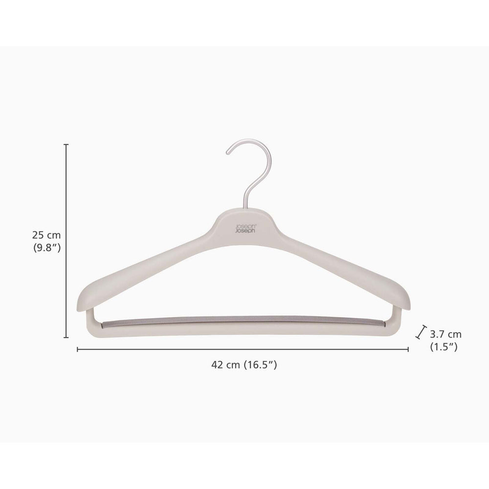 2x 2pc Joseph Joseph Orderly Suit & Coat Wardrobe Hanger Ecru