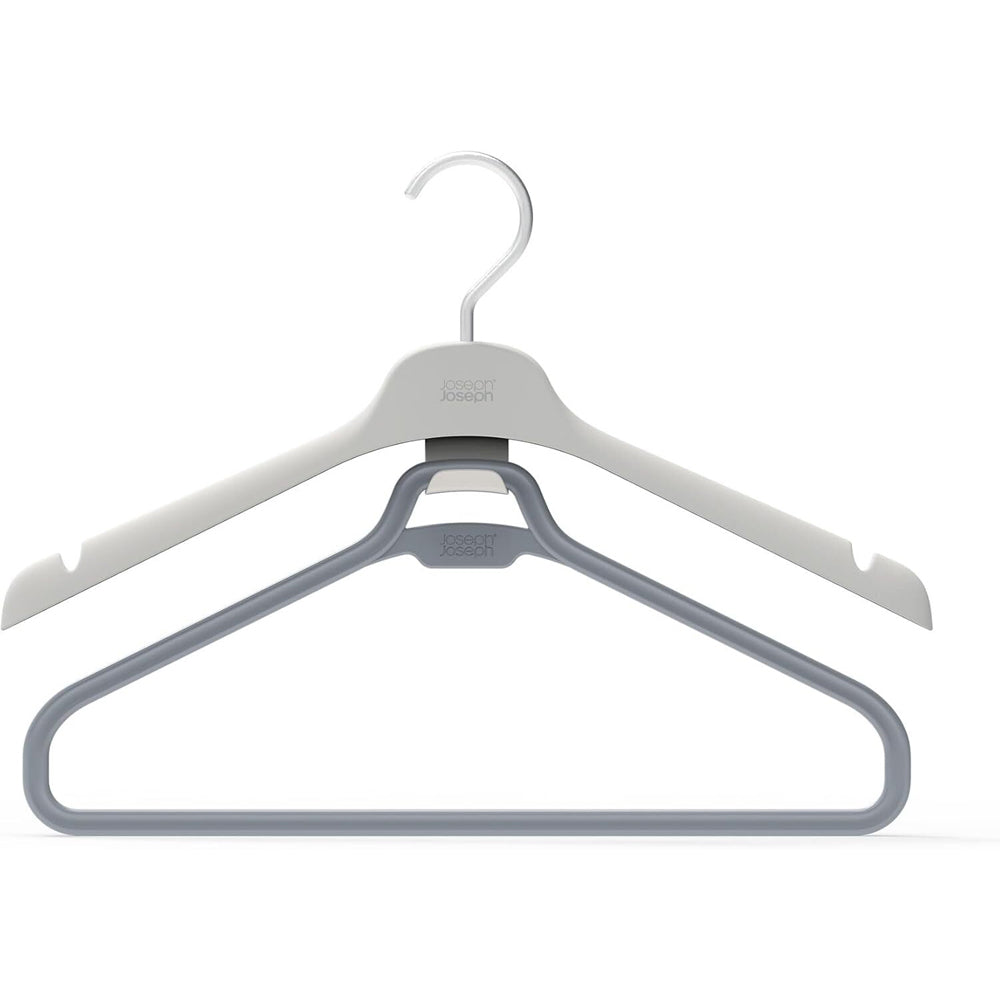 4x 2pc Joseph Joseph Orderly Long Garment Wardrobe Hanger Ecru