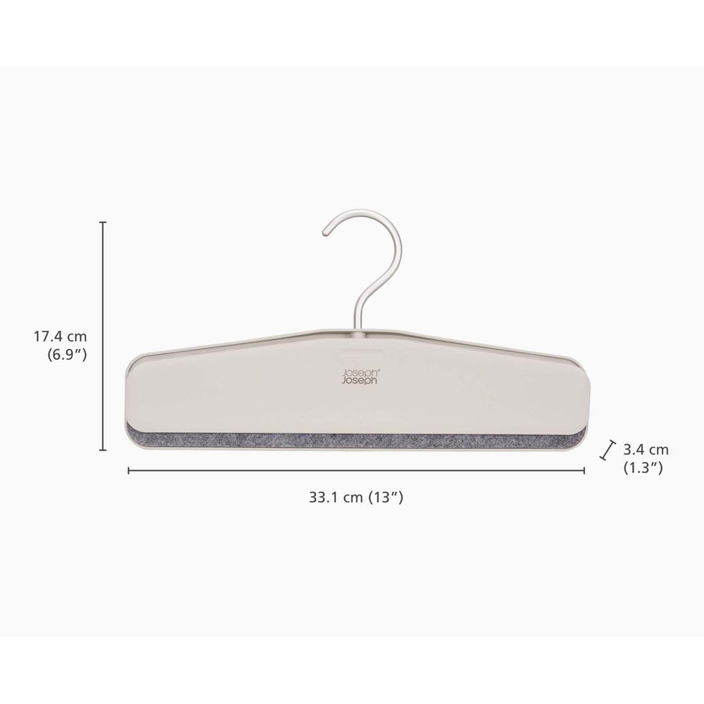 2x 2pc Joseph Joseph Orderly Trouser & Skirt Wardrobe Hanger Ecru