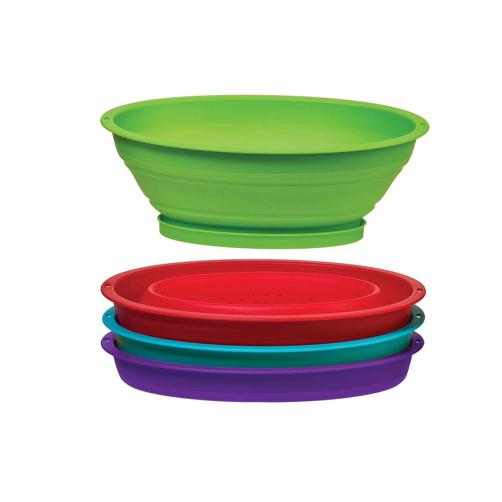 2PK Progressive Prepworks Collapsible Mini Colander - Assorted