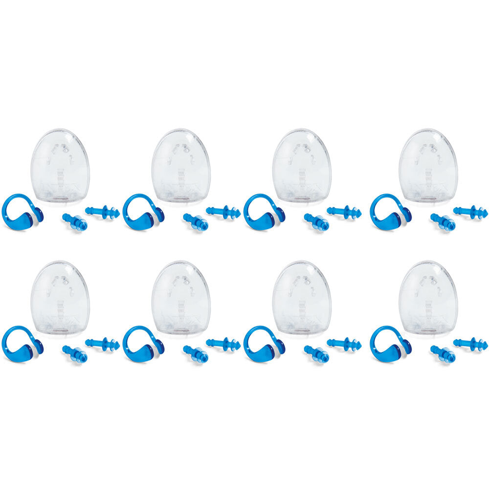 24pc Intex Ear Plugs & Nose Clip Combo Set w/ Case - Blue