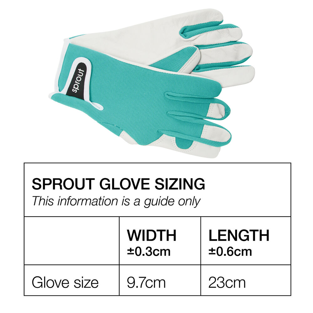 Annabel Trends Sprout Goatskin Leather Garden Gloves One Size Fiesta Sun