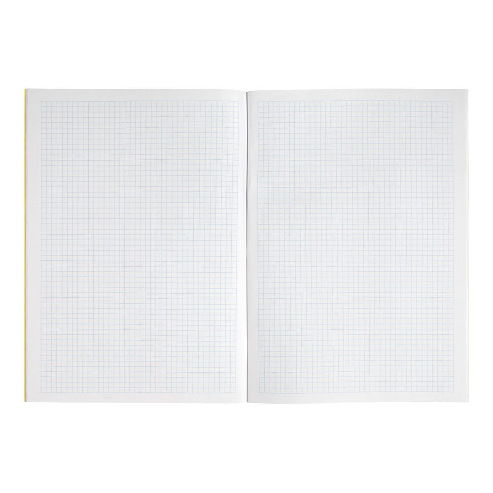 20PK Spirax P133 Protective PP Cover Grid Book A4 5mm 64 Pages Yellow