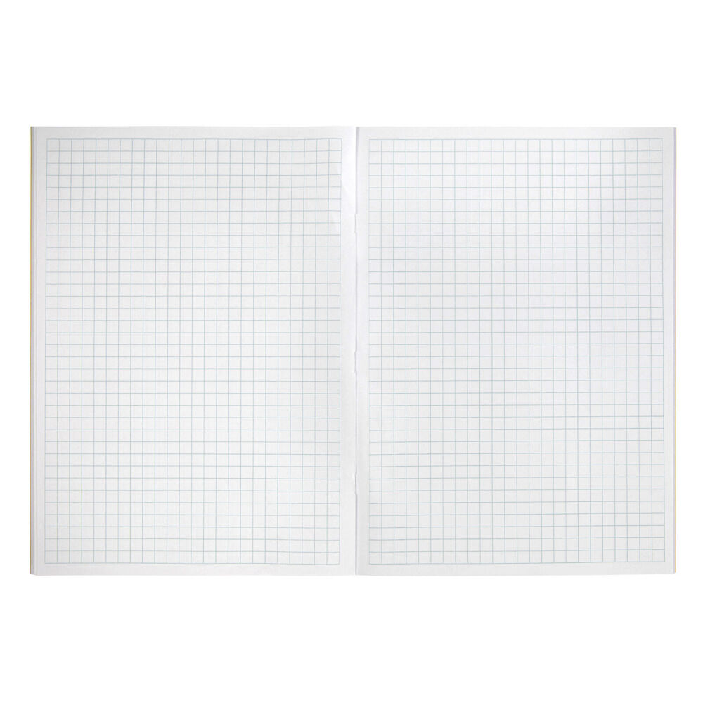 20PK Spirax P136 Protective PP Cover Grid Book A4 8mm Grid 64 Pages Yellow