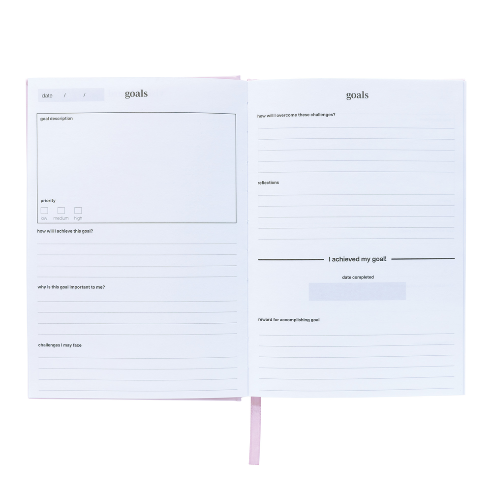 2PK Spirax Platinum Inspo A5 Hardcover Journal 192 Page Goals