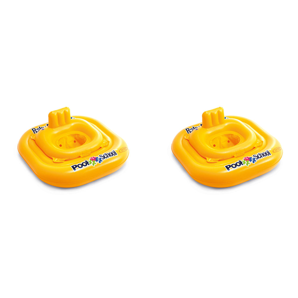 2PK Intex Pool School Deluxe Baby Swimming Inflatable Float - Yellow