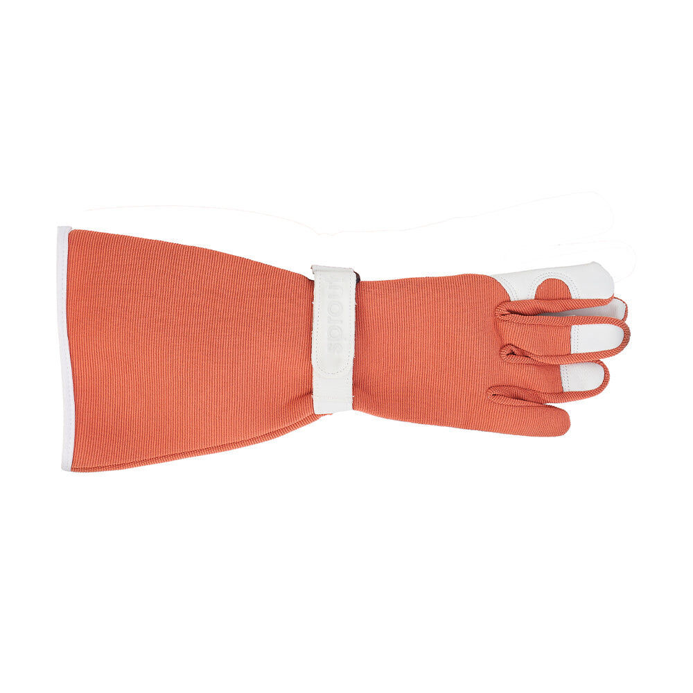 4pc Annabel Trends Sprout Long Sleeve Garden Hand Gloves - Terracotta